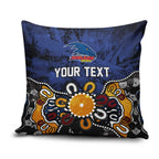 Personalized Adelaide Crows Pillow Cover Aboriginal Dot Painting Graffiti Style