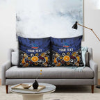 Personalized Adelaide Crows Pillow Cover Aboriginal Dot Painting Graffiti Style