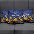 Personalized Adelaide Crows Pillow Cover Aboriginal Dot Painting Graffiti Style