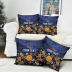 Personalized Adelaide Crows Pillow Cover Aboriginal Dot Painting Graffiti Style