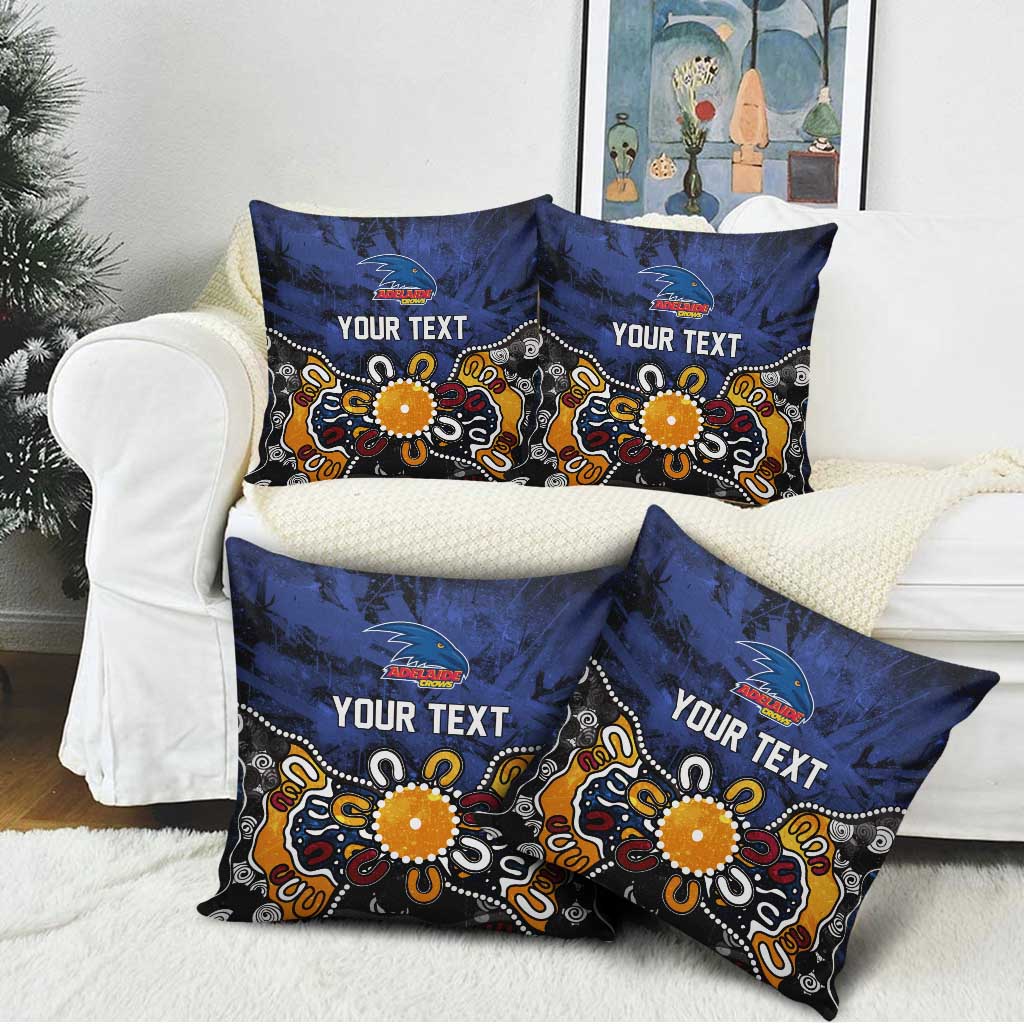 Personalized Adelaide Crows Pillow Cover Aboriginal Dot Painting Graffiti Style