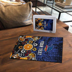 Personalized Adelaide Crows Puzzle Aboriginal Dot Painting Graffiti Style