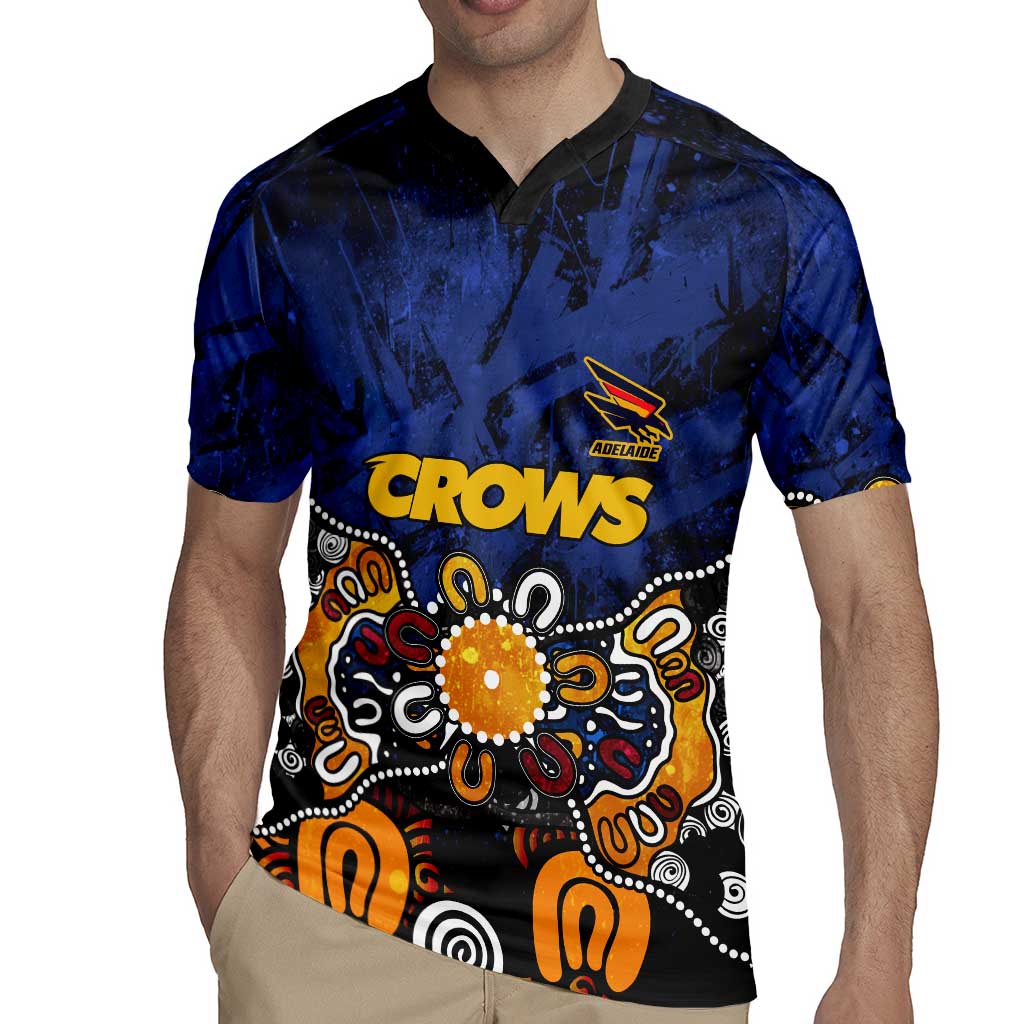 Personalized Adelaide Crows Rugby Jersey Aboriginal Dot Painting Graffiti Style