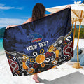 Personalized Adelaide Crows Sarong Aboriginal Dot Painting Graffiti Style