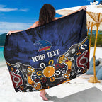 Personalized Adelaide Crows Sarong Aboriginal Dot Painting Graffiti Style