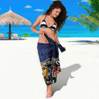 Personalized Adelaide Crows Sarong Aboriginal Dot Painting Graffiti Style
