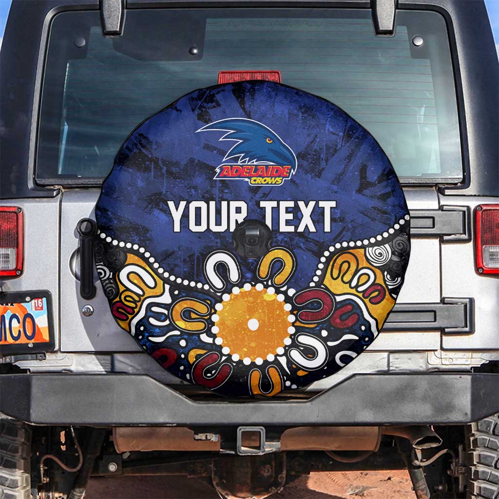 Personalized Adelaide Crows Spare Tire Cover Aboriginal Dot Painting Graffiti Style