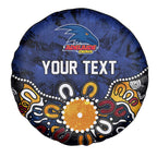 Personalized Adelaide Crows Spare Tire Cover Aboriginal Dot Painting Graffiti Style
