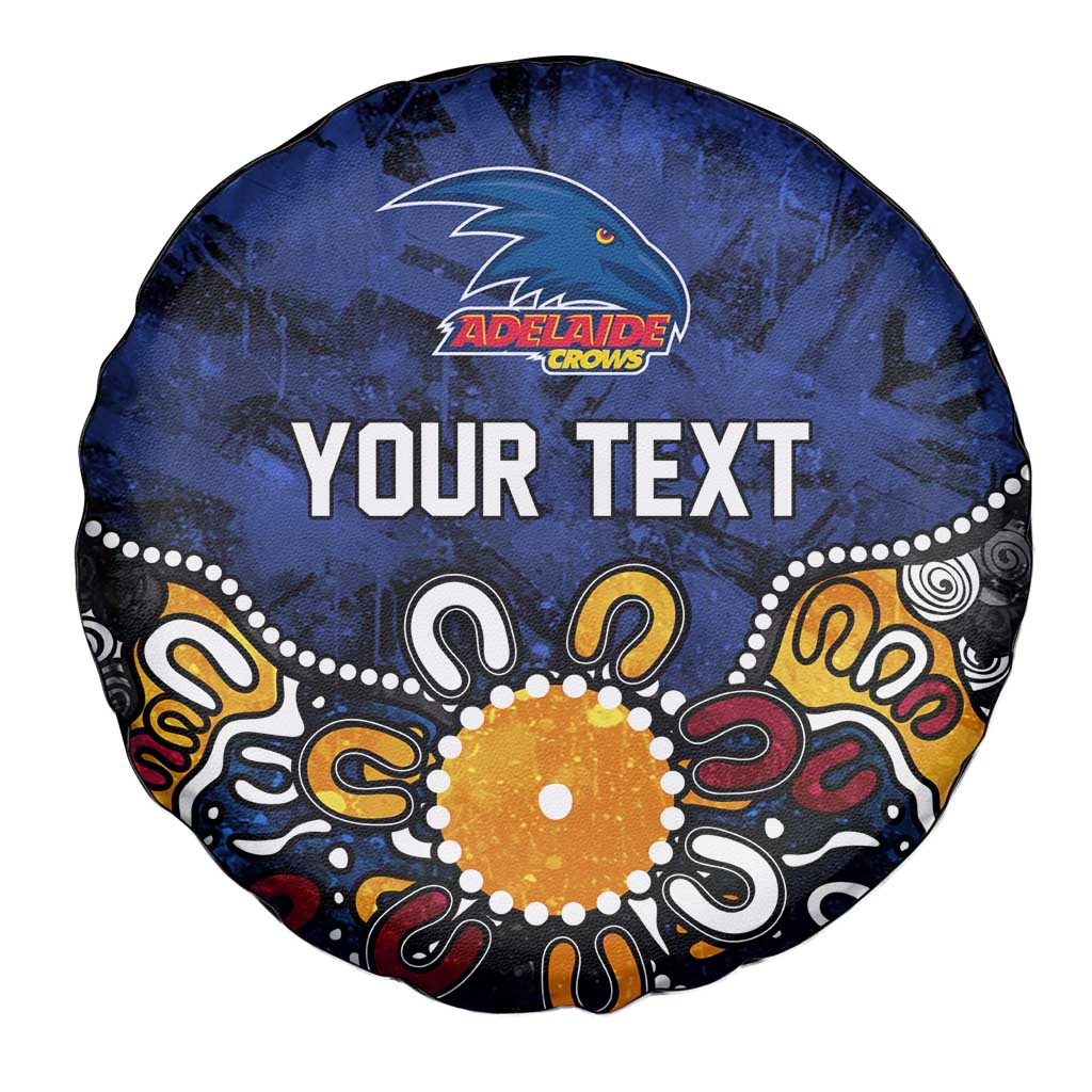 Personalized Adelaide Crows Spare Tire Cover Aboriginal Dot Painting Graffiti Style