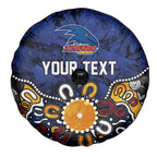 Personalized Adelaide Crows Spare Tire Cover Aboriginal Dot Painting Graffiti Style