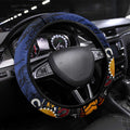 Adelaide Crows Steering Wheel Cover Aboriginal Dot Painting Graffiti Style