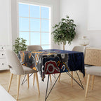 Personalized Adelaide Crows Tablecloth Aboriginal Dot Painting Graffiti Style