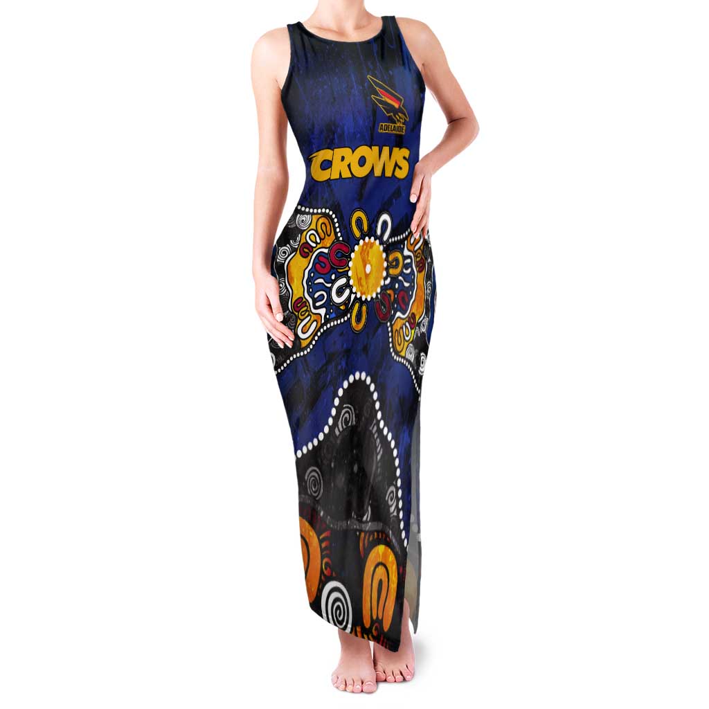 Personalized Adelaide Crows Tank Maxi Dress Aboriginal Dot Painting Graffiti Style
