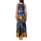 Personalized Adelaide Crows Tank Maxi Dress Aboriginal Dot Painting Graffiti Style