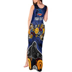 Personalized Adelaide Crows Tank Maxi Dress Aboriginal Dot Painting Graffiti Style