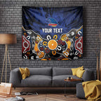 Personalized Adelaide Crows Tapestry Aboriginal Dot Painting Graffiti Style