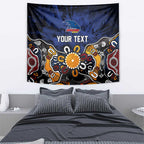 Personalized Adelaide Crows Tapestry Aboriginal Dot Painting Graffiti Style