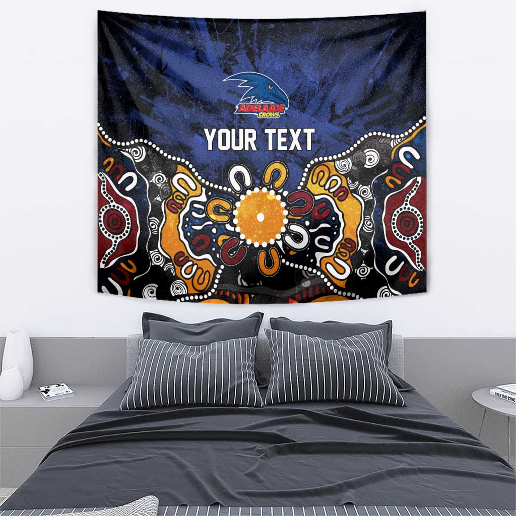 Personalized Adelaide Crows Tapestry Aboriginal Dot Painting Graffiti Style