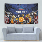 Personalized Adelaide Crows Tapestry Aboriginal Dot Painting Graffiti Style