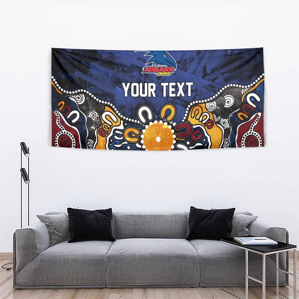 Personalized Adelaide Crows Tapestry Aboriginal Dot Painting Graffiti Style