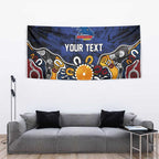 Personalized Adelaide Crows Tapestry Aboriginal Dot Painting Graffiti Style