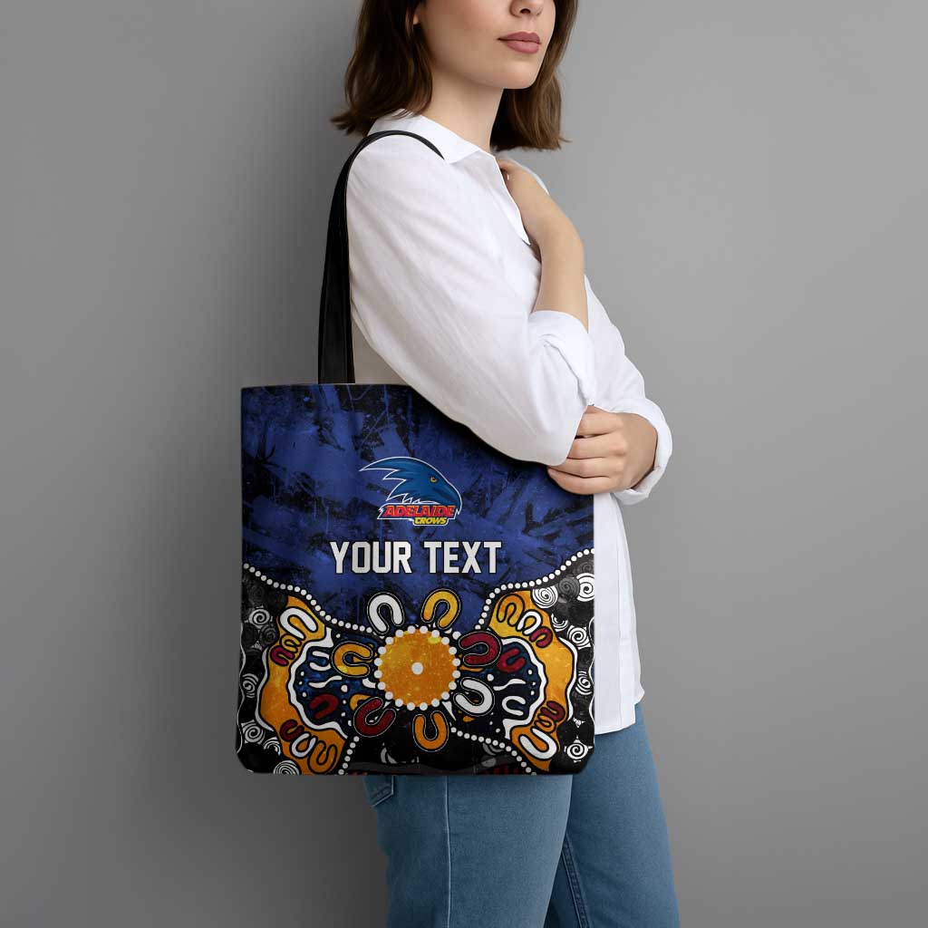 Personalized Adelaide Crows Tote Bag Aboriginal Dot Painting Graffiti Style