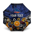 Personalized Adelaide Crows Umbrella Aboriginal Dot Painting Graffiti Style