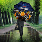 Personalized Adelaide Crows Umbrella Aboriginal Dot Painting Graffiti Style