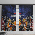 Personalized Adelaide Crows Window Curtain Aboriginal Dot Painting Graffiti Style