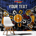 Personalized Adelaide Crows Window Curtain Aboriginal Dot Painting Graffiti Style