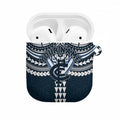 Personalized Carlton Blues AirPods Case Polynesian Tribal Pattern Heritage Football