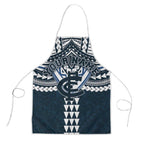 Personalized Carlton Blues Apron Polynesian Tribal Pattern Heritage Football