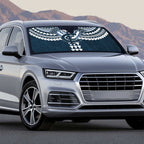 Personalized Carlton Blues Auto Sun Shade Polynesian Tribal Pattern Heritage Football