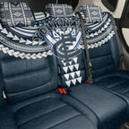 Personalized Carlton Blues Back Car Seat Cover Polynesian Tribal Pattern Heritage Football