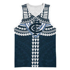 Personalized Carlton Blues Basketball Jersey Polynesian Tribal Pattern Heritage Football