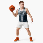 Personalized Carlton Blues Basketball Jersey Polynesian Tribal Pattern Heritage Football