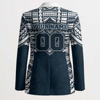 Personalized Carlton Blues Blazer Polynesian Tribal Pattern Heritage Football