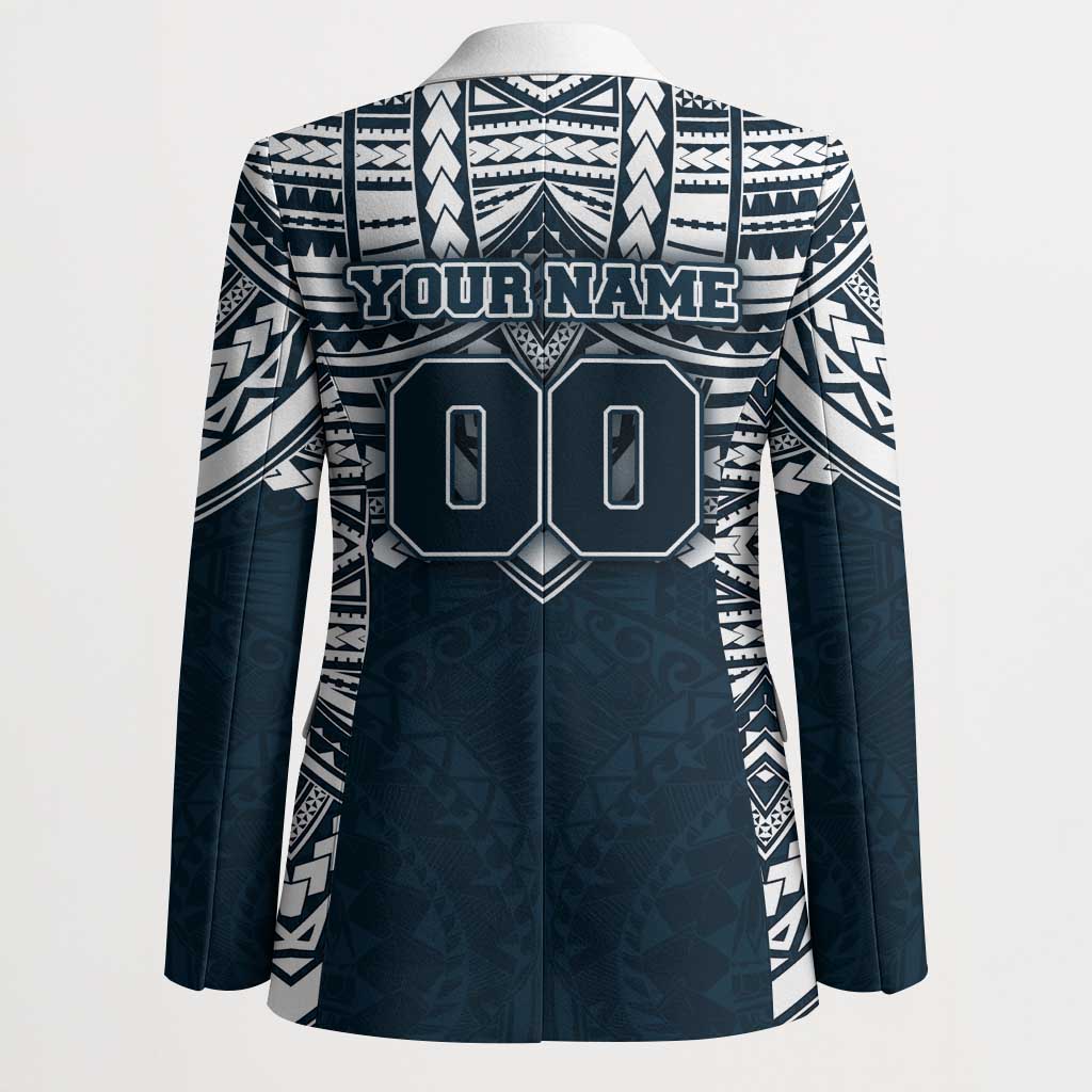 Personalized Carlton Blues Blazer Polynesian Tribal Pattern Heritage Football