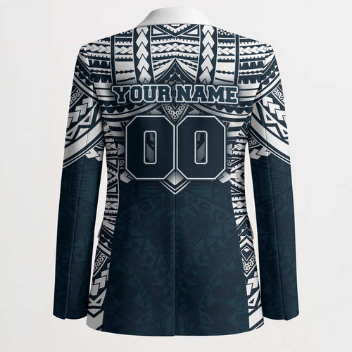 Personalized Carlton Blues Blazer Polynesian Tribal Pattern Heritage Football