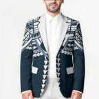 Personalized Carlton Blues Blazer Polynesian Tribal Pattern Heritage Football