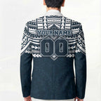 Personalized Carlton Blues Blazer Polynesian Tribal Pattern Heritage Football