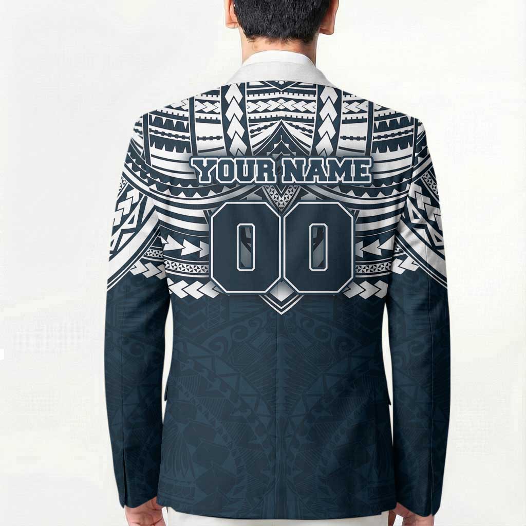 Personalized Carlton Blues Blazer Polynesian Tribal Pattern Heritage Football