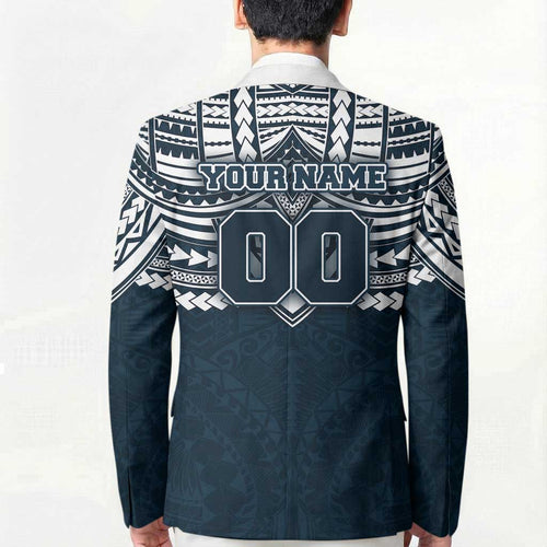 Personalized Carlton Blues Blazer Polynesian Tribal Pattern Heritage Football
