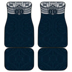 Personalized Carlton Blues Car Mats Polynesian Tribal Pattern Heritage Football