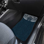 Personalized Carlton Blues Car Mats Polynesian Tribal Pattern Heritage Football