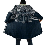 Personalized Carlton Blues Cloak Polynesian Tribal Pattern Heritage Football