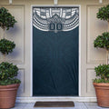 Personalized Carlton Blues Door Cover Polynesian Tribal Pattern Heritage Football