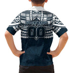 Personalized Carlton Blues Family Matching Summer Maxi Dress and Hawaiian Shirt Polynesian Tribal Pattern Heritage Football