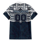 Personalized Carlton Blues Family Matching Tank Maxi Dress and Hawaiian Shirt Polynesian Tribal Pattern Heritage Football
