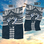 Personalized Carlton Blues Garden Flag Polynesian Tribal Pattern Heritage Football